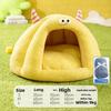 Autumn and Winter Cat Funny Little Monster Shape Cat Nest Closed Kennel Warm Windproof Yurt Teddy Pet Nest