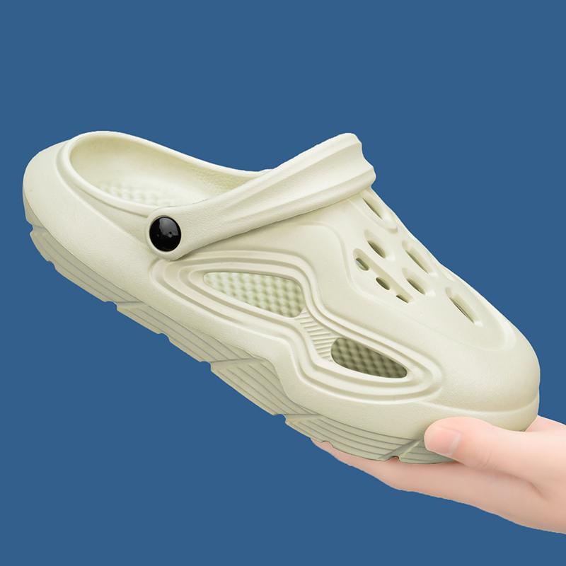 Fashion Summer Men Sandals Light EVA Men's Casual Shoes Hole Shoes Clogs Lovers Home Garden Outdoor Male Beach Flat Slippers Big Size 45