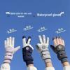 Fleece-Lined Waterproof Ski Gloves - Non-Slip, Touchscreen Compatible, for Men & Women, Thick, Windproof Winter Gloves for Cycling