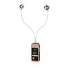 Card Insertion Lavalier Bluetooth Earphones LED Screen Wireless Headphones  Support SD Card