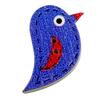 100 pezzi di uccelli in legno, colori casuali, misti, carini, decorativi, da cucire, 2 fori, bottoni
