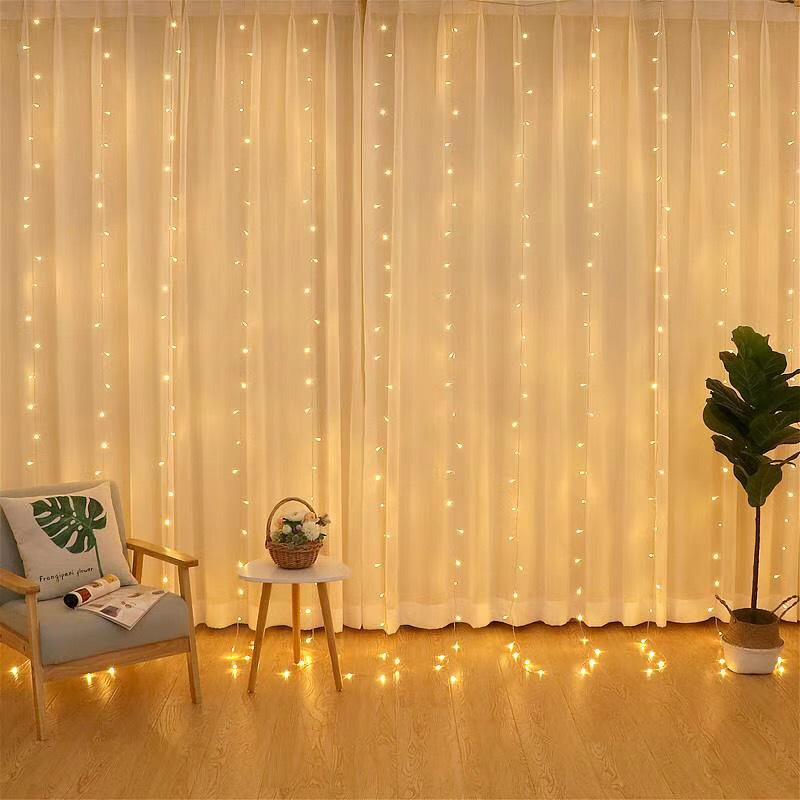 Colorful Waterproof LED Starry Sky String Lights for Outdoor Weddings & Decorations.