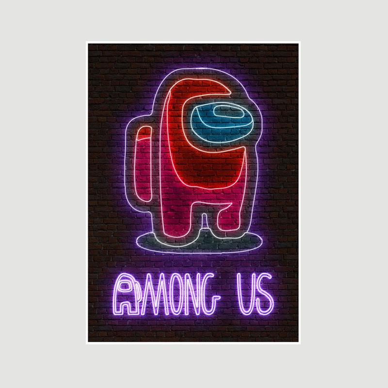 

Ретро Белая Бумага Игровые Плакаты и Принты Высокое Качество Художественная Живопись Бар Детская Комната Домашнее Украшение Фреска Постеры Among Us Настенный Декор 30x21cm