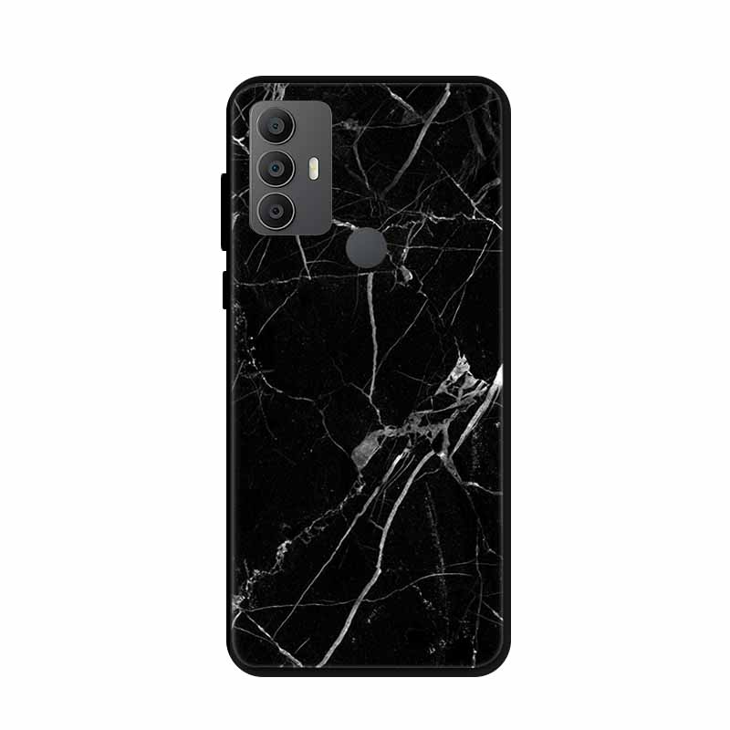 For Alcatel 1V 2021 Case 6002A 6002D 6.52" Marble Silicone TPU Soft Shockproof Phone Case for Alcatel 1V (2021) Covers Coque 1 V