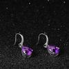 Orecchini Gioielli in Argento 925 a Forma di Goccia d'Acqua Ametista Zircone Pietra Preziosa Orecchini Accessori per Donne Matrimonio Festa Regalo
