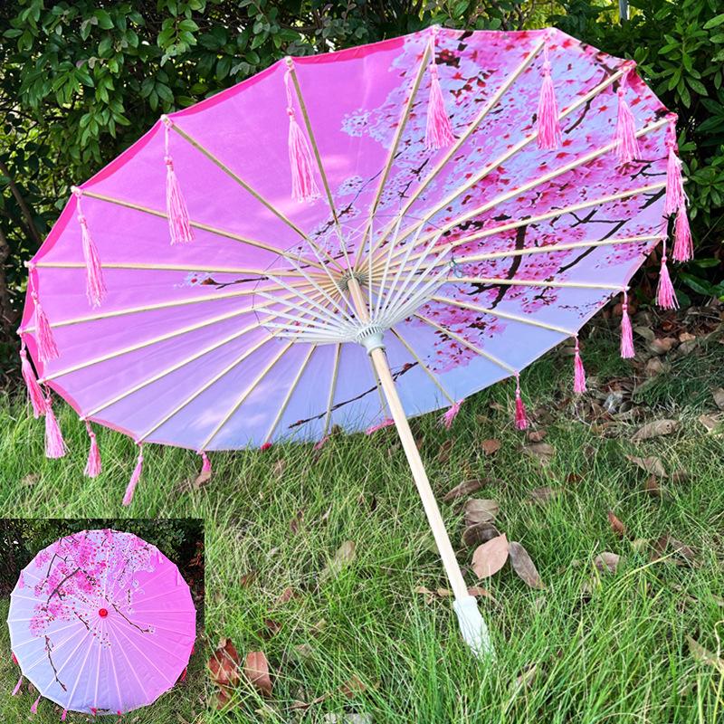Parapluie en Papier Huilé Style Antique Chinois 82cm Parapluie Décoratif Multicolore pour Enfants Parapluie pour Costumes Photographie
