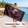 Custom Name Large Beach Towel,Tokyo Ghoul Quick Absorbent Towel For Outdoor Travel Poolside