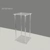 Elegant Transparent Square Frame Flower Stand for Weddings and Events
