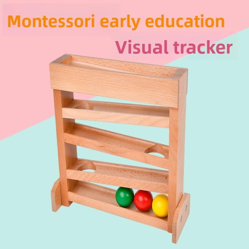 Toys Visual Tracker Toddlers Wooden Ball Track Sensory Development Supplies