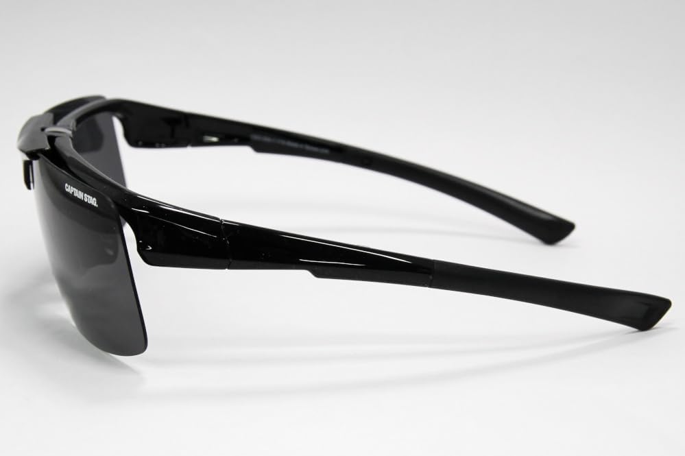 Polarized Sunglasses for UV Over Sports Overglasses [Captain Stag] Men's Sunglasses, Driving, Protection, Flip-Up Rimless, Glasses, Lightweight,