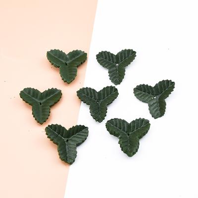 200 Stück Künstliche Blätter Weihnachtsdeko für Zuhause Hochzeit DIY Geschenkbox Dekorative Blumen Kränze Seide Grünes Blatt Künstliche Pflanzen