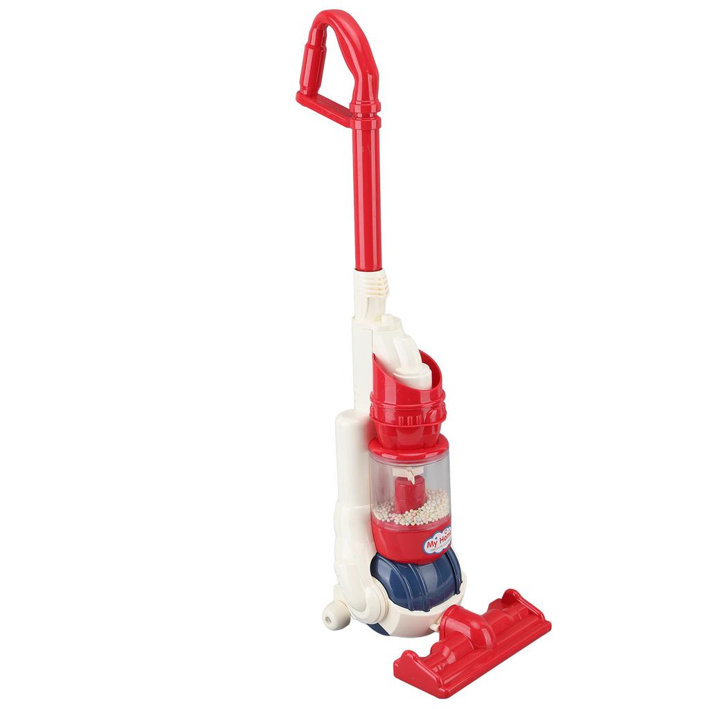 Vacuum Cleaner Toy Red Easy To Grip Detachable Working Suction Toy for Kids Over 3 Yeas Old