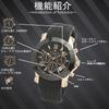 Chronograph Business Analog Quartz Watch for Limited Edition [Salvatore Marra] Men, Black, (PGBK)