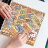 3D Cabin Scene Stickers Book Stationery Store Visual Stacking Cartoon Miniature Scene Sticker DIY Cabin Scene Toy Game Stickers