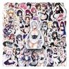 10/30/50pcs Sexy Anime Maid Girl Stickers for Adults Hentai Decals Graffiti Motorcycle Car Waterproof Waifu Sticker Toys Gifts