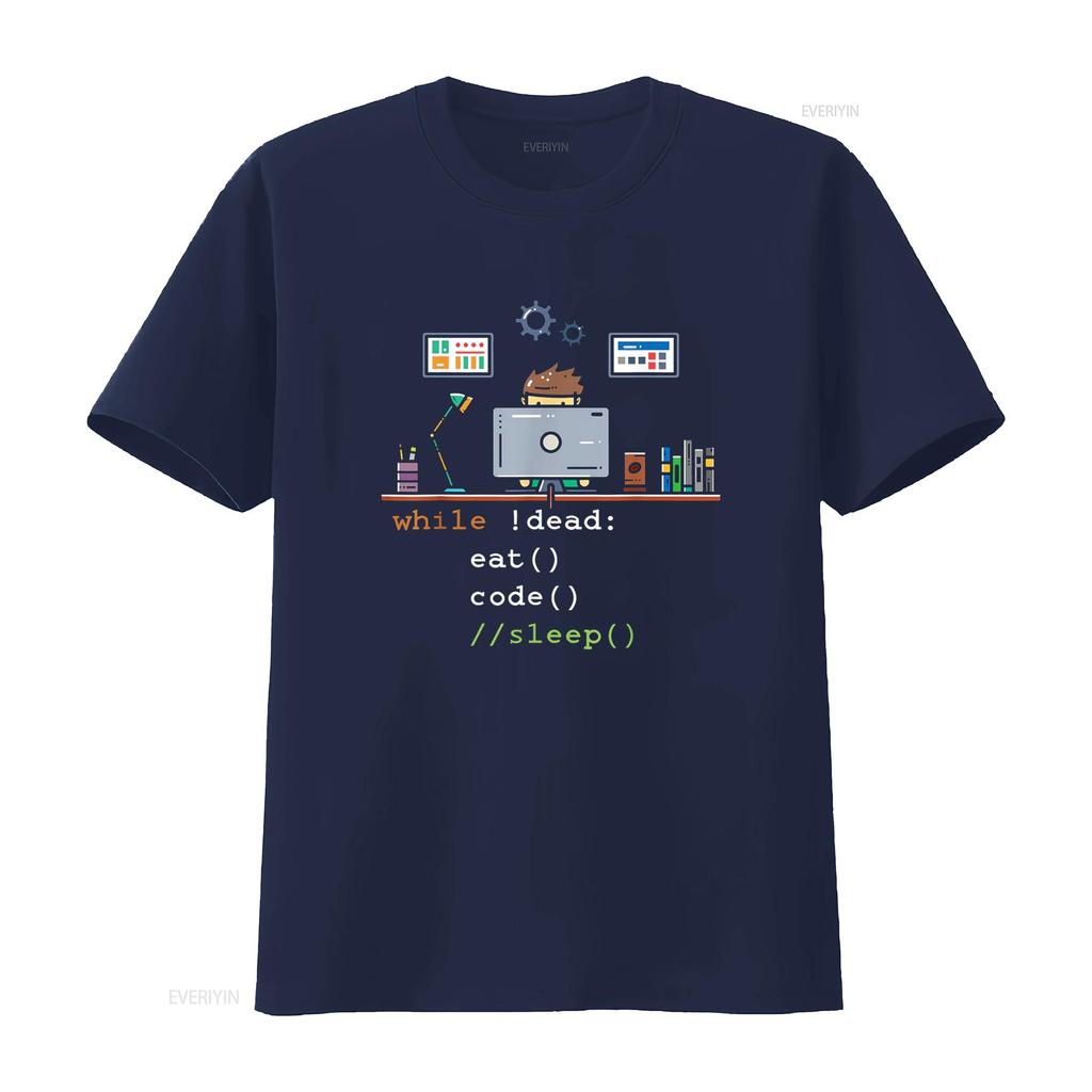 Computer Science Python Programmer Eat Code Sleep T Shirt vintage Washed Stylish graphic homme Comfortable Breathable Versatile