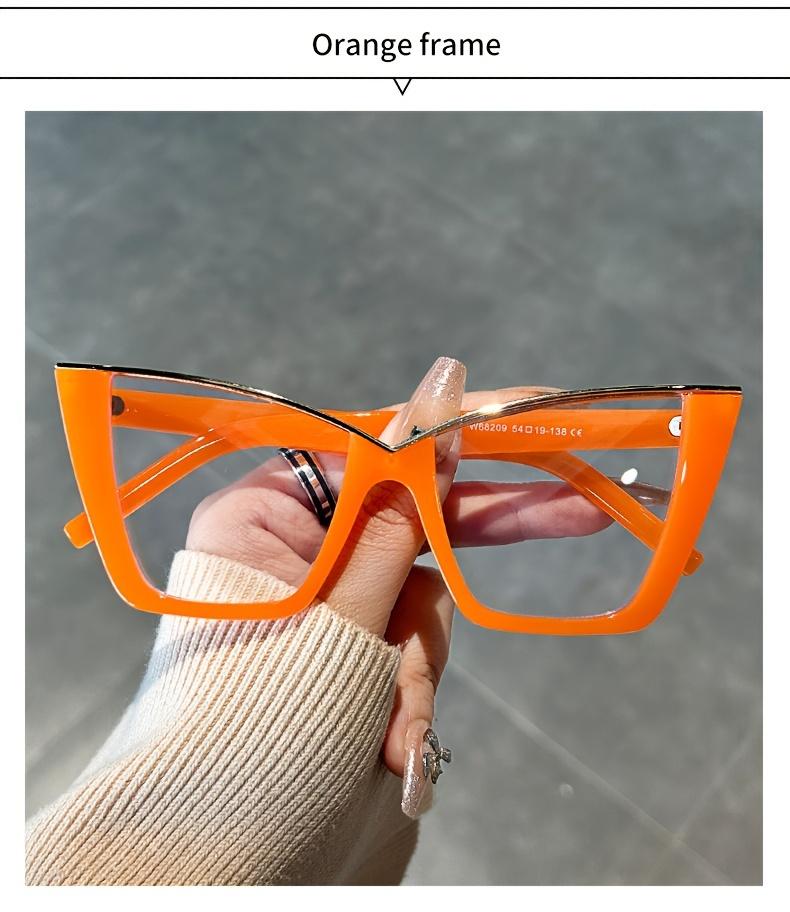 2025 Vintage Cat Eye Glasses Transparent Lens Computer Glasses Jelly Color Frame For Women-Fashion Glasses Eye Protection