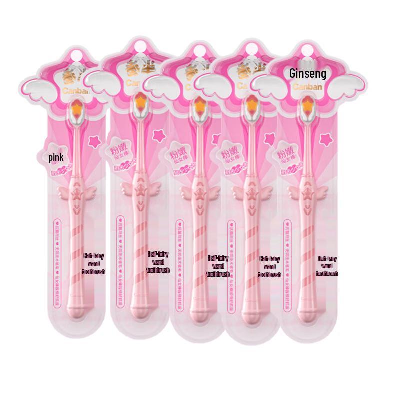 Sanban Fairy Wand Soft Bristle Toothbrush - 5 Pack