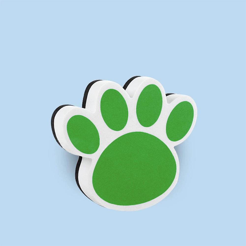 Vibrant Color Non-Scratch Surface Ergonomic Grip Magnetic Whiteboard Eraser Cartoon Bear Footprints EVA Blackboard Eraser
