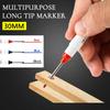 6/8Pcs/Set 30mm Long Head Markers Pen Bathroom Woodworking Decoration Deep Hole Marker Blue/Red/Black/White Oily Marker Pens