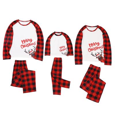 2025 Winter Women's Cartoon Print Christmas Family Long Sleeve Casual Set
