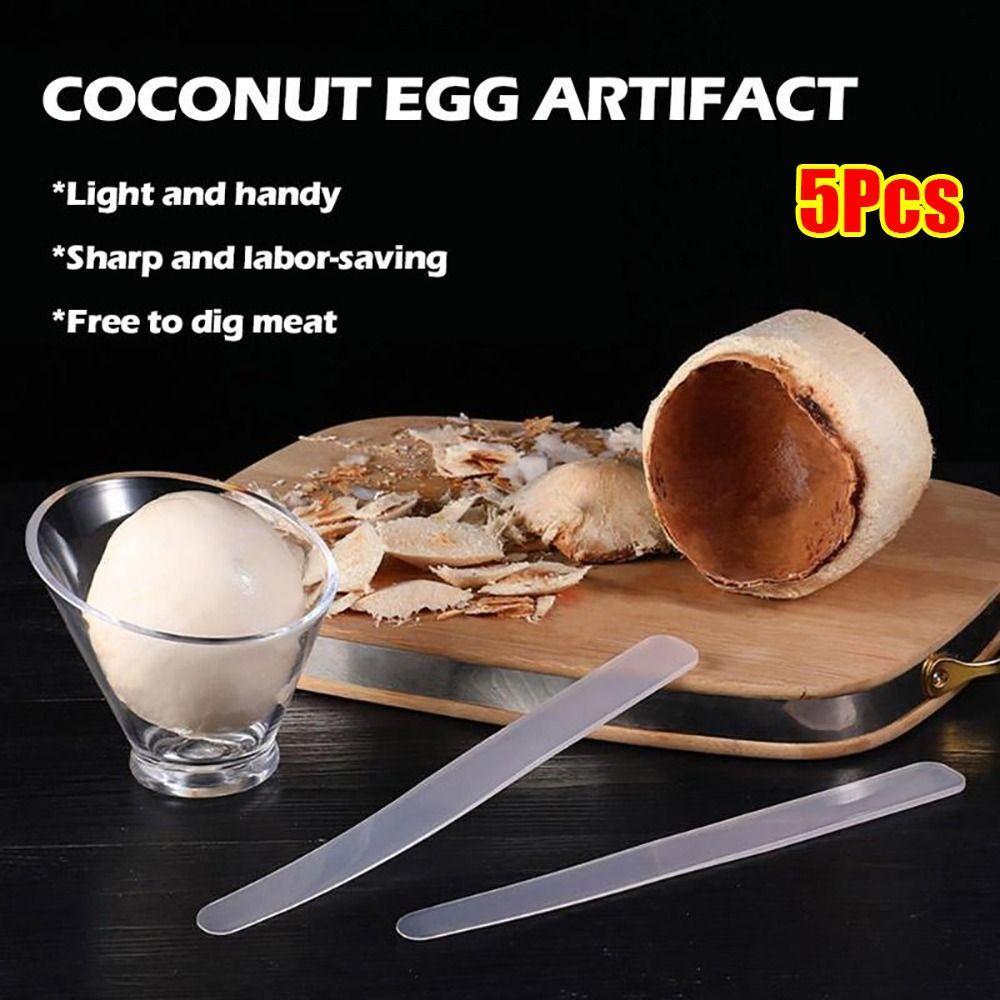 5Pcs Long Handle Digging Coconut Tool Plastic Kitchen Gadget New Coconut Opener  Extractor