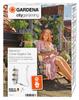 GARDENA Water-Saving Drip Irrigation System Set for Vertical Corner Planters, Gray, 13157-20
