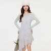 Gray Irregular Sling Vest Dress 2026 Spring and Summer New Outer Wear Stacked Sleeveless Medium and Long Vest Skirt