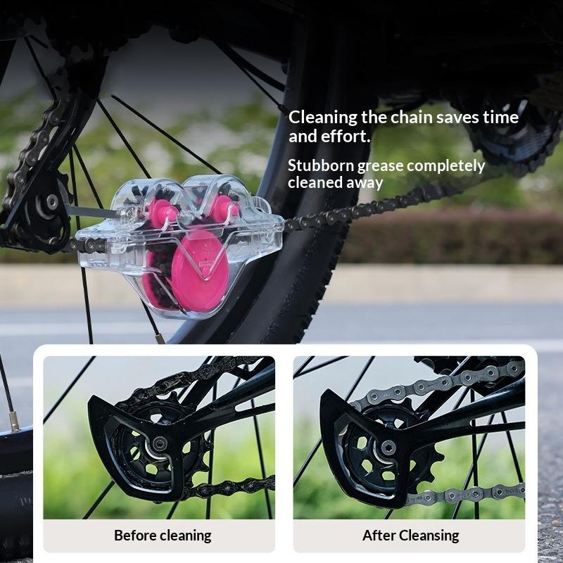 Chain Cleaner Cleaning Bicycle Chain Brush Wash Tool Set Bike Protection Oil Bike Chain For Mountain Cycling Bike Accessories