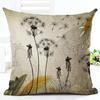 Vintage flowers Linen pillowcase Decorative pillows for sofa Cushion covers home decoration