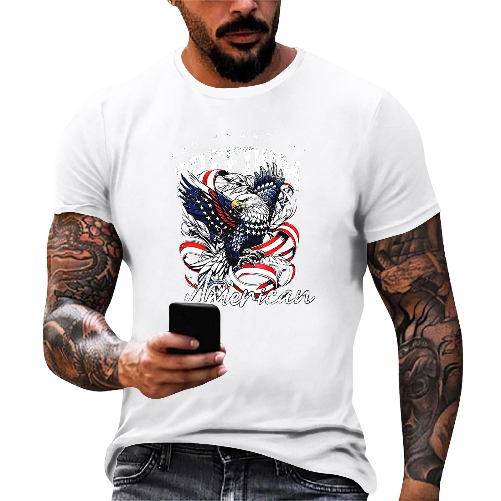 

Men s loose and casual print sleeveless shirt XL білий