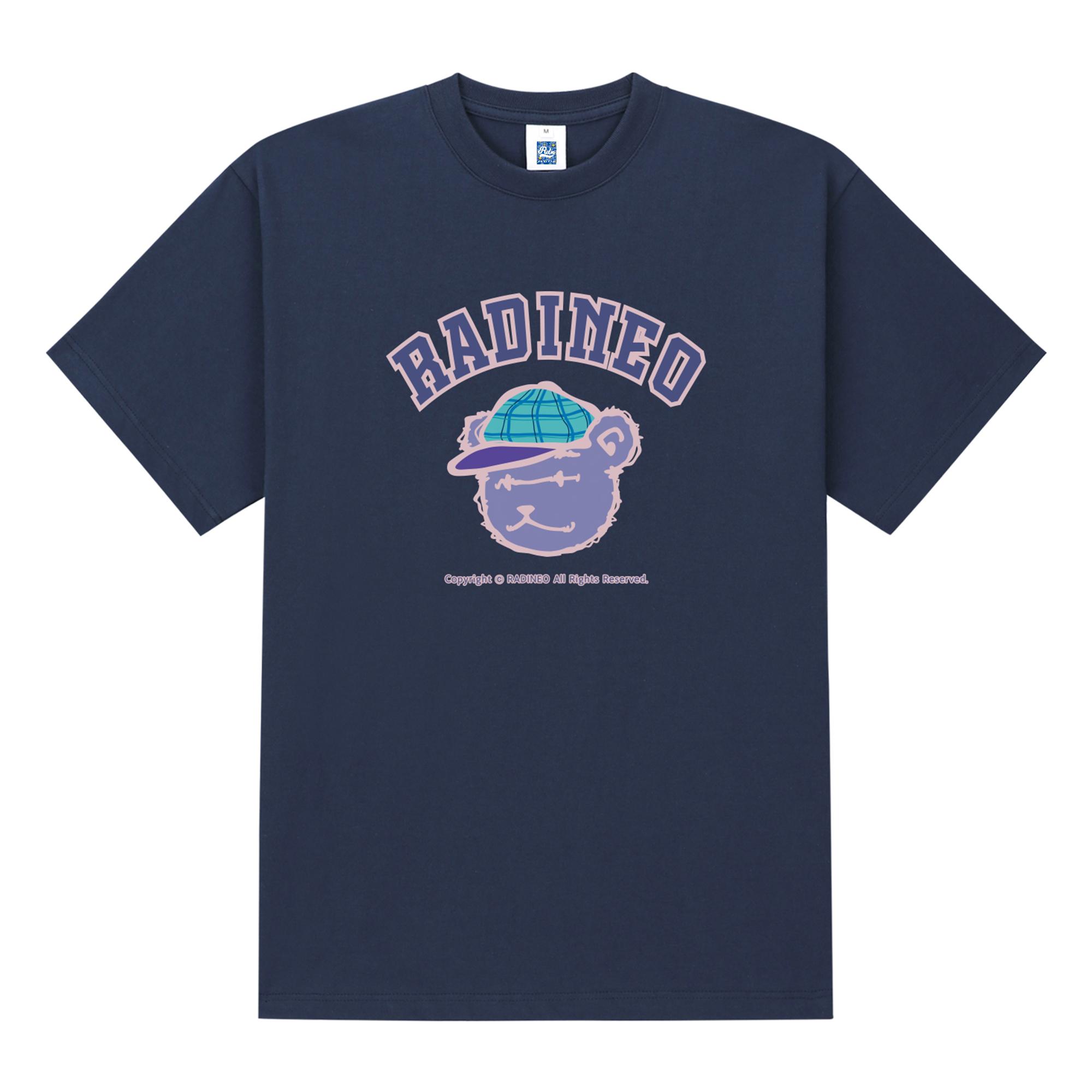 Radineo Purple Bear Navy Short Sleeve T-Shirt L