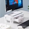 Desktop Monitor Riser Stand With Storage Tray Elevated Screen Holder Office Desk Ergonomic Workspace Organizer