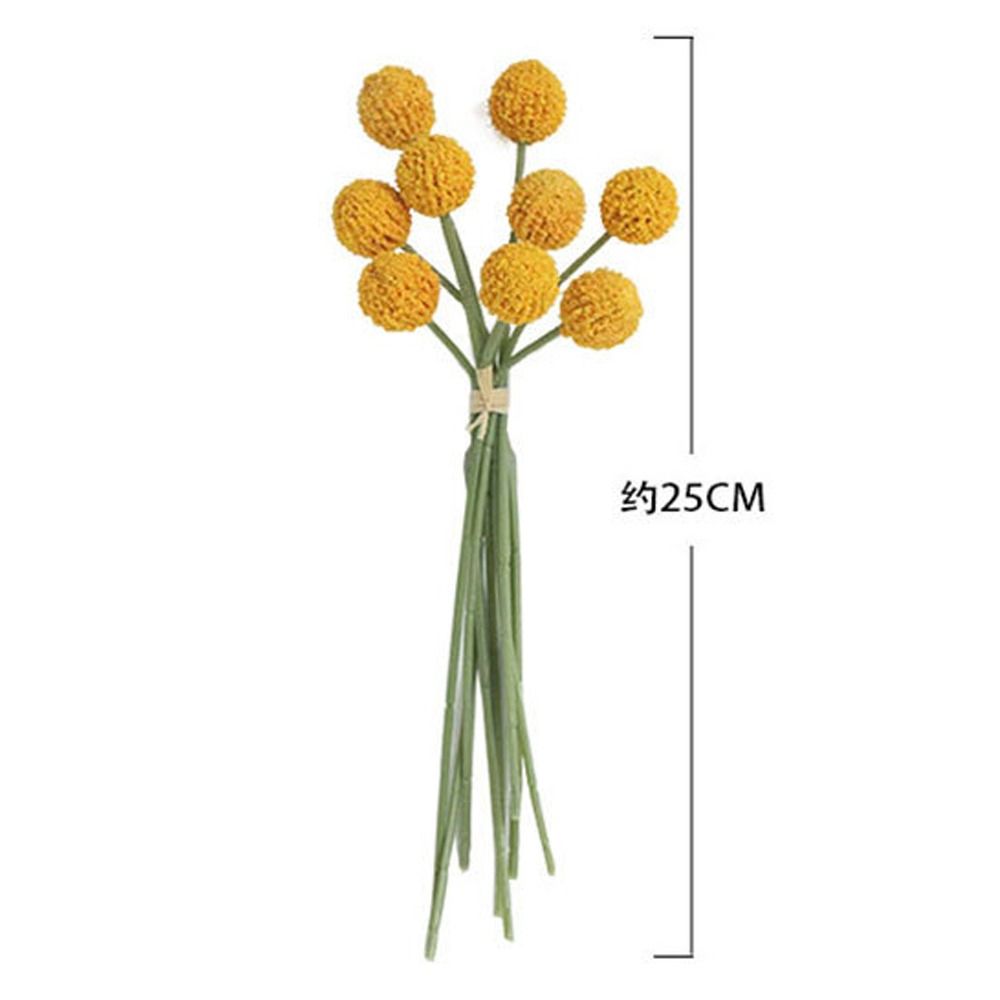 Umělá chryzantéma zlatá koule s reálným dotekem, simulovaná chryzantéma, dekorace na kancelářský stůl