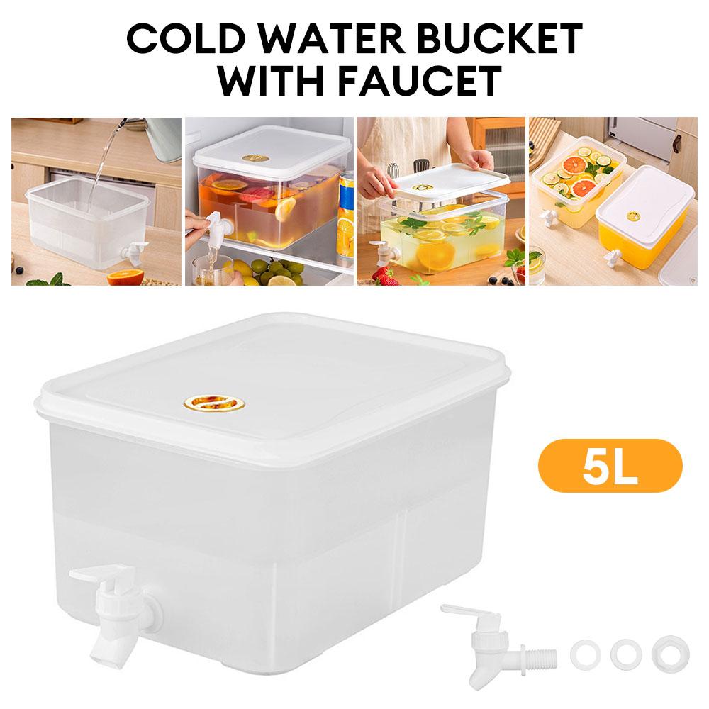 5L/3.5L Czajnik na zimną wodę z kranikiem Dozownik wody do lodówki Pojemnik na letni sok owocowy Napój Dzbanek na zimną wodę do lodówki