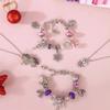 DIY Jewelry Advent Calendar – 24-Day Christmas Countdown Bracelet Making Kit with Alloy Charms, Holiday Gift Box