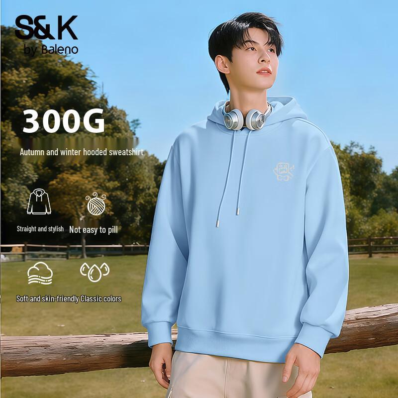 Baleno Men's S&K Series Heavyweight Cartoon Print Hoodie
