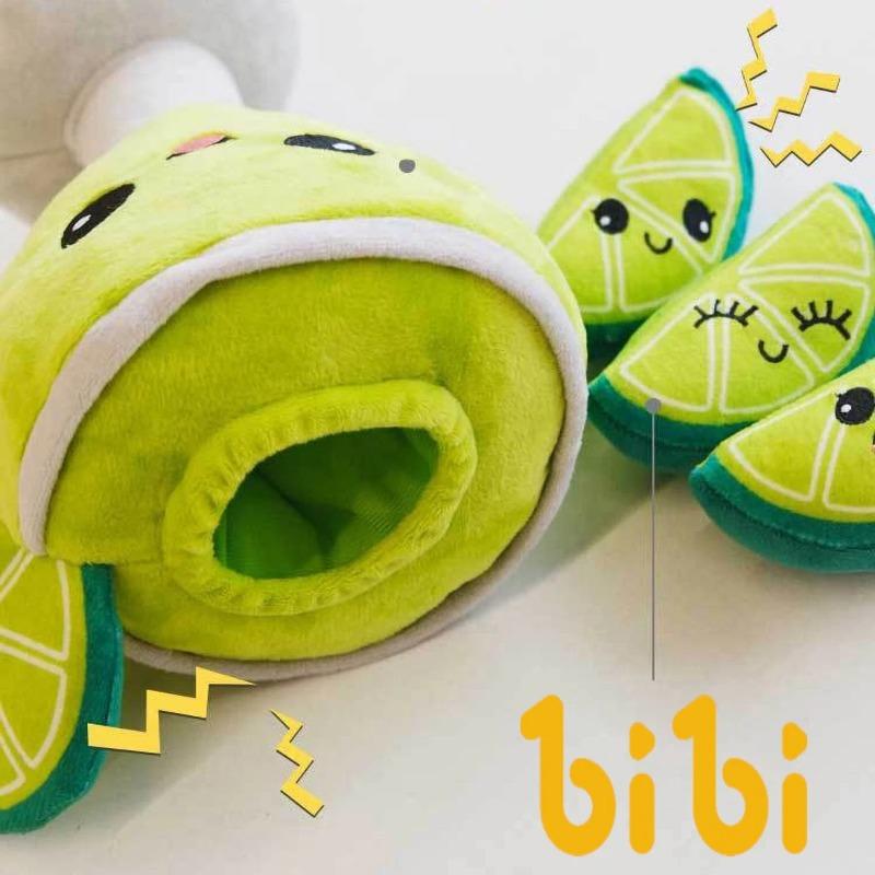 Lemon Tall Cup Pet Toy - Cute Lemon Slice Design Suitable for Cats Dogs Interactive Play Emotional Relief Great for Dogs Toys