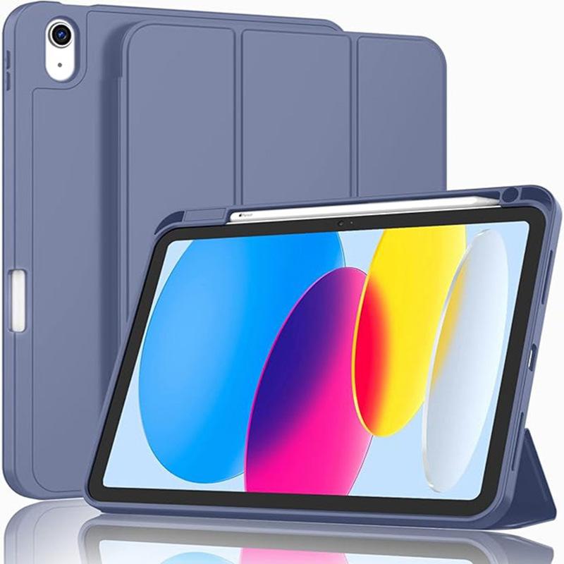 Multi Color Stylish Tri-Fold Pu Leather 10.9 Inch Tablet Case for IPad10th /11th /A16 Flip Cover with Auto Sleep and Stand
