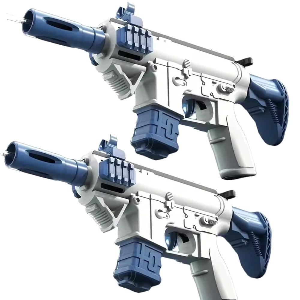 Electric Water Gun Automatic Water Suction Guns LED Shooting Pistol Watergun Outdoor Games Water Pool Beach Toy for Children Boy