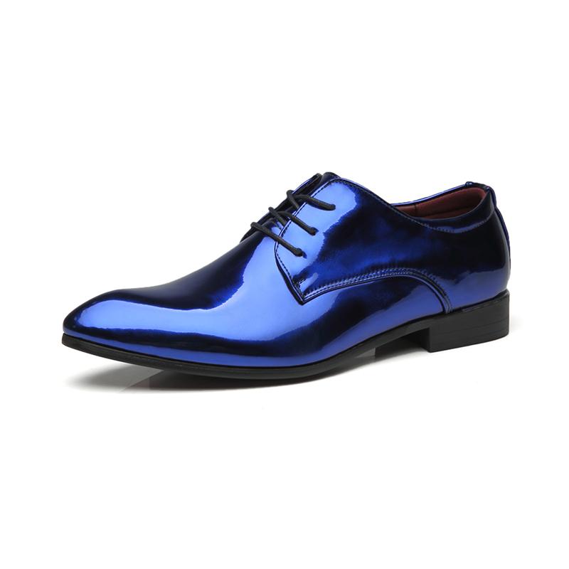Fashion Party Office Business Casual Shoes for Men Lace-Up Mens Dress Shoe Men Formal Leather Shoes New Pointed Toe Men Oxford Shoes