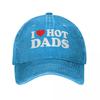 2026 Mi Piacciono i Papà Caldi Cappellino da Baseball per Uomini Donne Denim Usurato Cappellino da Sole per Esterno Tutte le Stagioni Cappelli da Viaggio Cappellino
