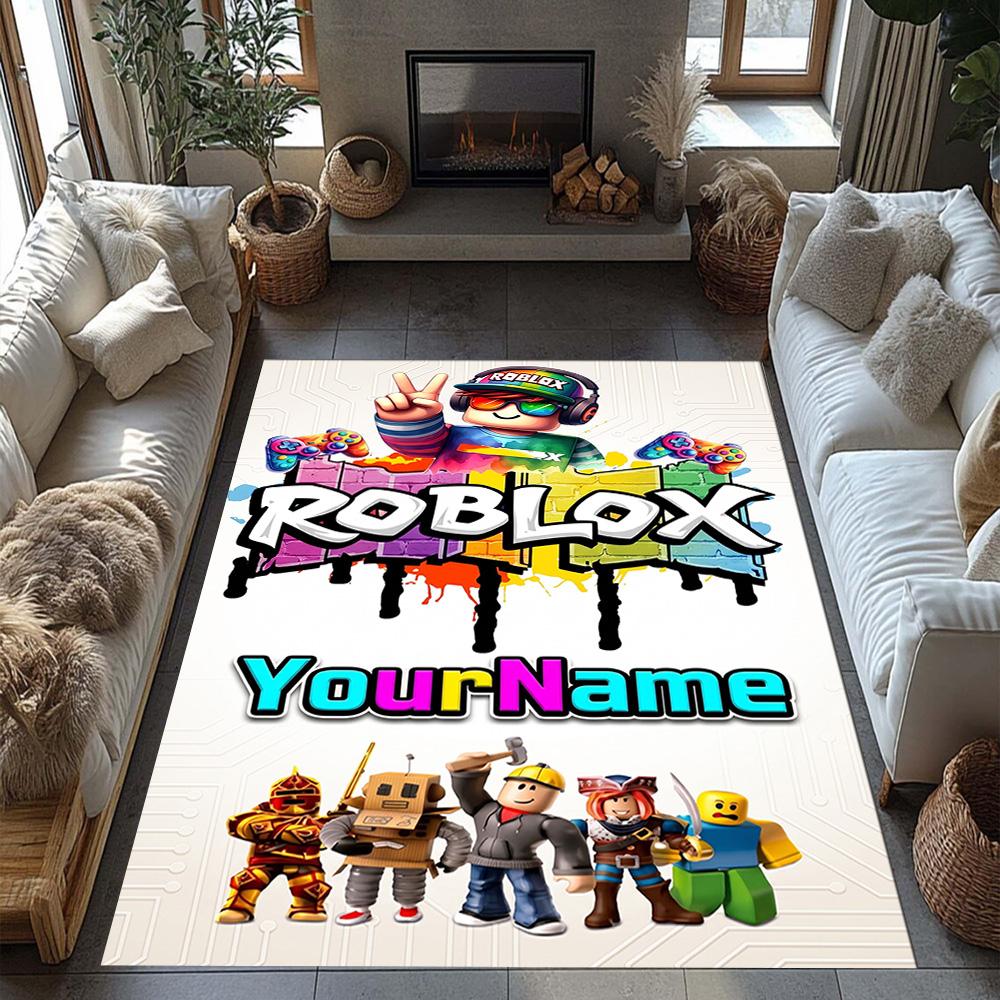 Roblox 261 Personalized Name Carpet Perfect for Dining Room Kitchen Playrooms Entryway Antislip Carpet Decorate Offices Gift for Festivals