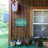 Metal Wall Art Vintage This Is Our Happy Place Sign Home Decor Garden Decoration