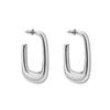Minimalist style, advanced light-sensitive surface, geometric U-shaped hollow thick frame, versatile and not picky fashion earrings