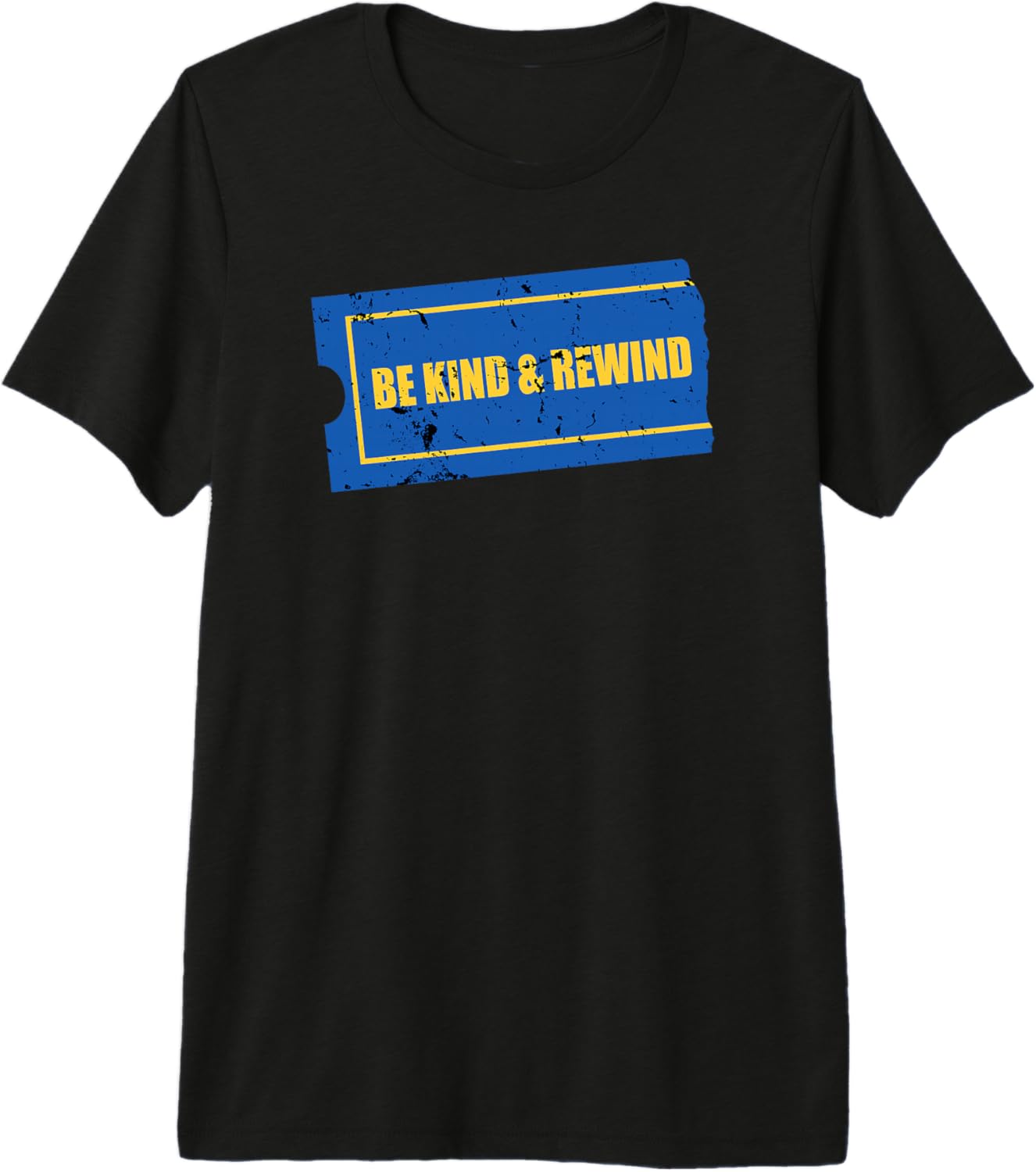 Be Kind and Rewind - Funny Retro Movie Theatre Gift Premium Tri-blend T-Shirt S разноцветный