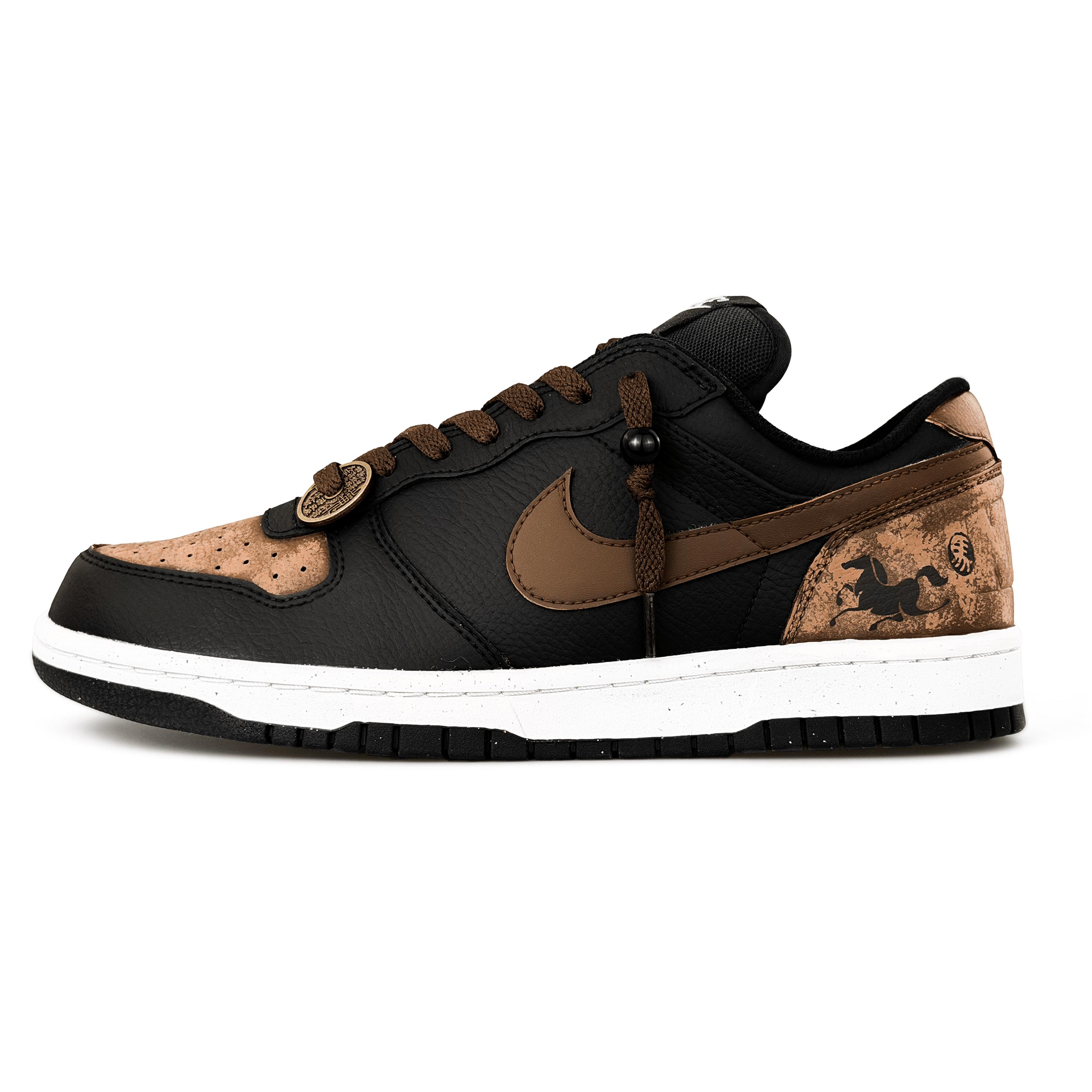

Nike Big Abrasion Resistant Breathable Abrasion Resistant Breathable Low top Skateboard Shoes Men s Black Brown 355152-016(Team757-) 42