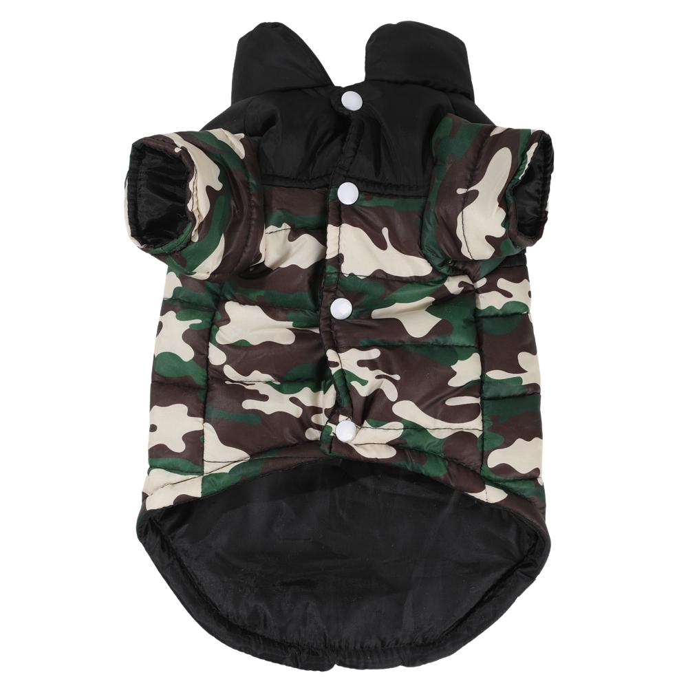 Waterproof Dogs Clothes Windproof Pet Coat For Small Medium Dogs Winter Warm Fleece Dog Jacket Puppy Chihuahua Camouflage Outfit