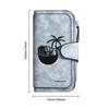 Stylish Tropical Print Long Wallet Casual Portable Daily Purse for Women