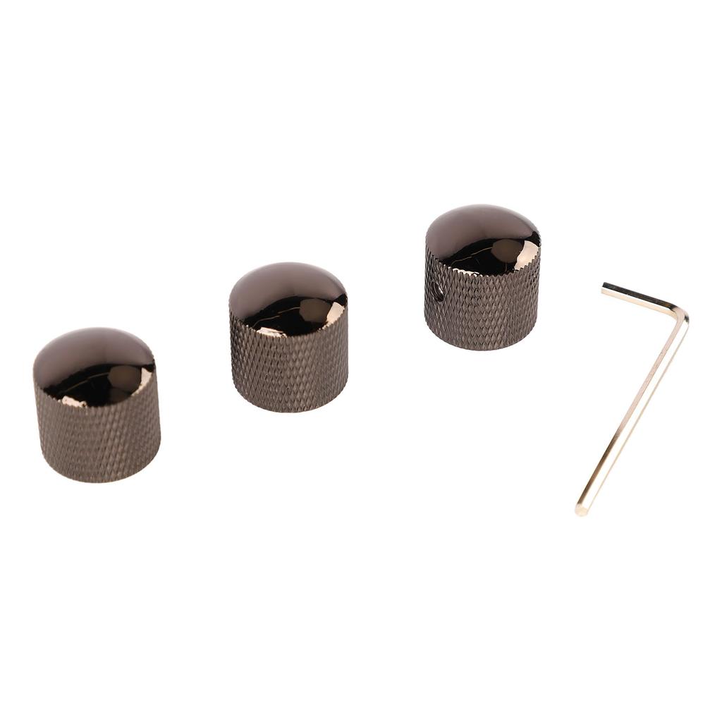 3 Stück Gitarre Dual Stacked Knöpfe Tonregler Metallknopf Ersatz für E-Gitarre Bass GD107